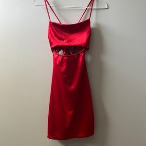 Windsor NWT Red Cutout Mini Dress